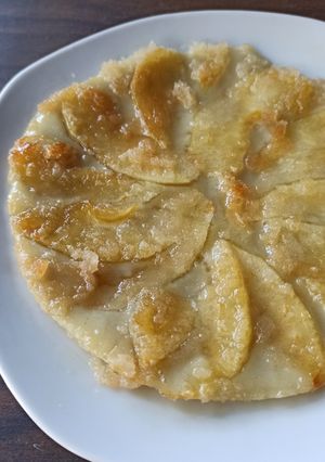 Una foto de Panqueques de manzana caramelizados
