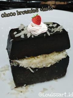 Foto resep Brownies panggang #keto