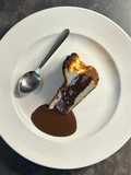 Basque Cheesecake con Ganache di Cioccolato