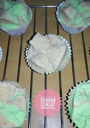 Foto resep Bolu Kukus Pandan Coklat