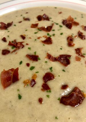 Una foto de Crema de champiñones