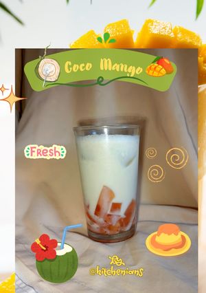 Foto resep Coco Mango (Kelapa Creamy & Jeli Mangga) 🥥🥭