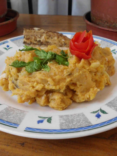 Una foto de Puré de batata (Camote)