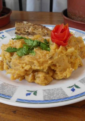 Una foto de Puré de batata (Camote)