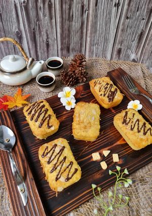 Foto resep Butter Cake Almond Keju
