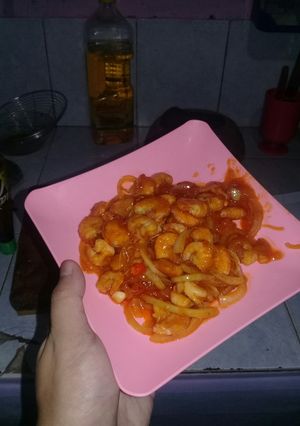 Foto resep Udang asam manis