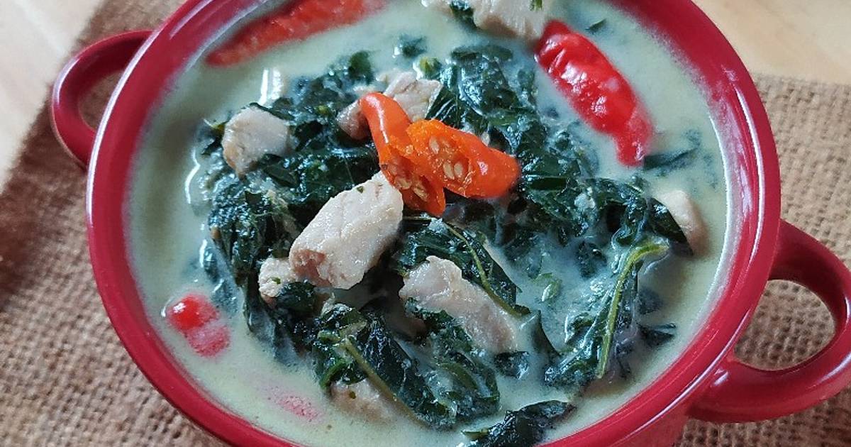 Resep Bobor Daun Singkong Ayam Oleh Saomi Mayhai Cookpad