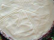Una foto de relleno para tarta dulce
