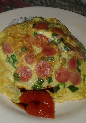 Foto resep Telur dadar sosis
