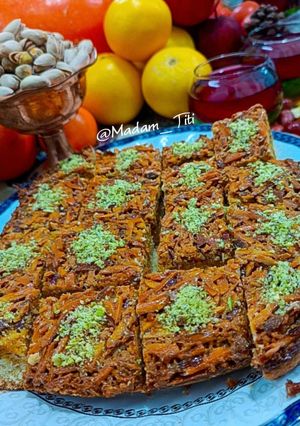 عکسی از دستور شیرینی ملکه بادام 🥮