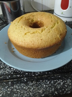 Una foto de Torta de mandarina licuada