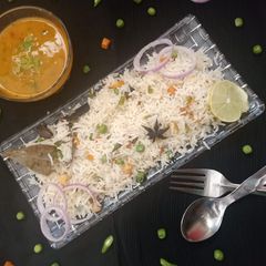 A picture of Veg. White pulao.