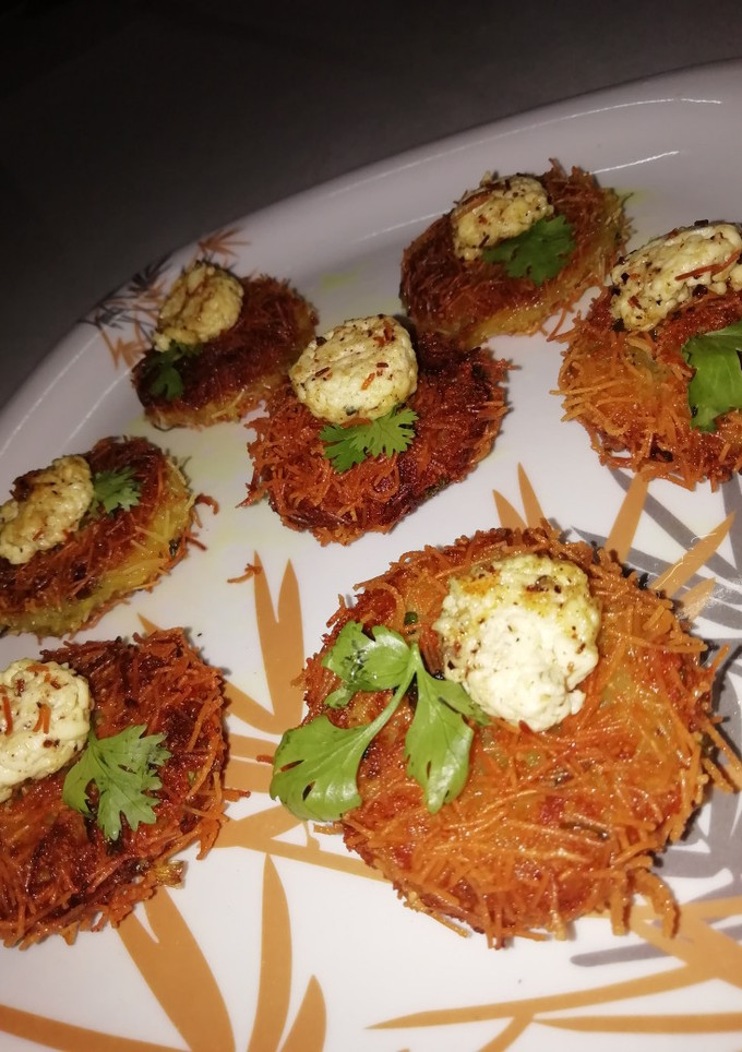 பன்னீர் கூடு (paneer nest) செய்முறை முக்கிய புகைப்படம்
