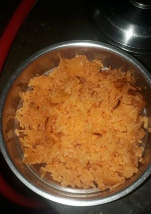 A picture of Mithe rice (holi special).