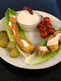 Spicy Chicken Strip Lettuce Wraps