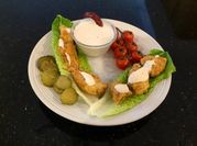 A picture of chicken tenderloins wrap