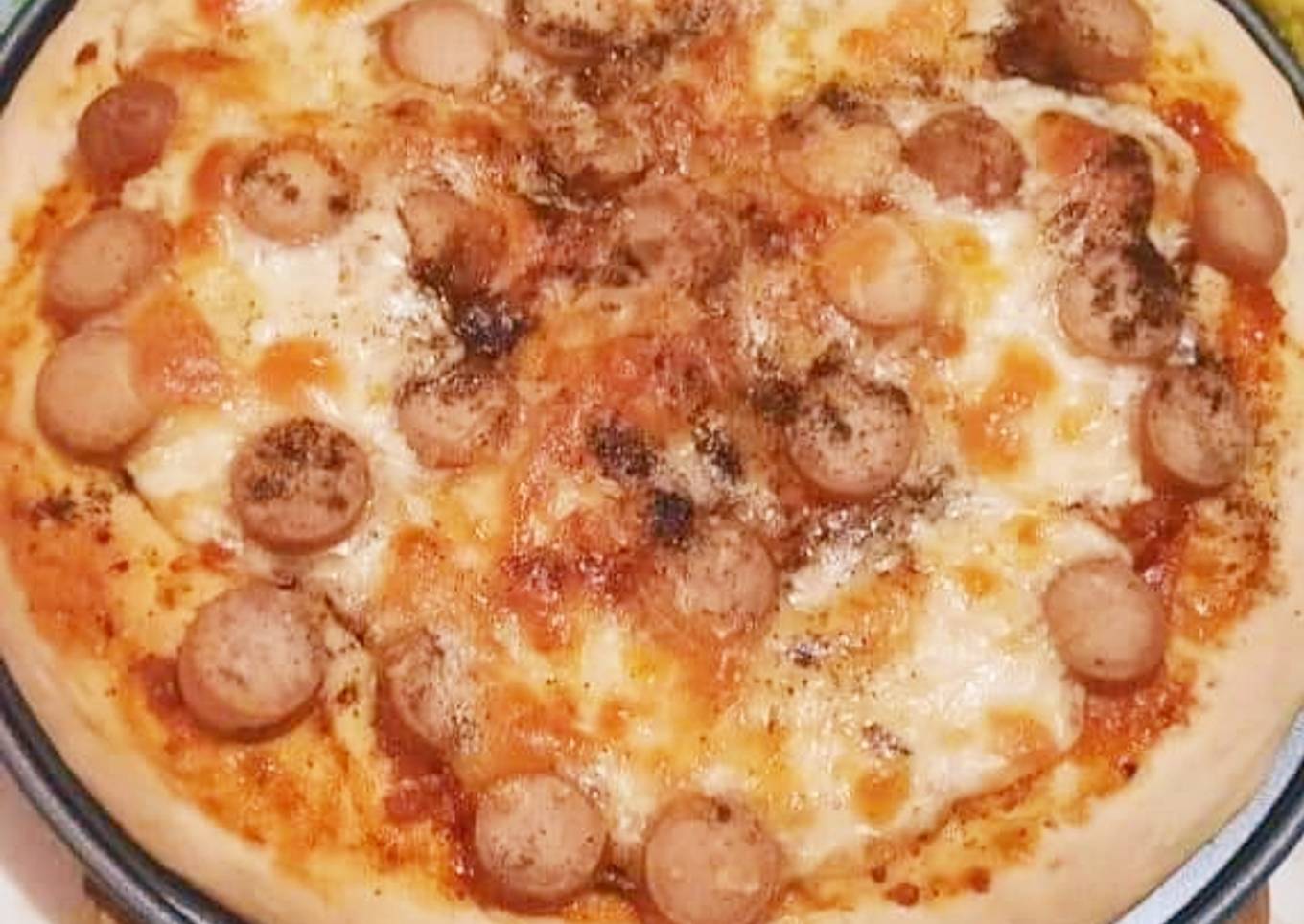 Pizza Rumahan Topping Sozis