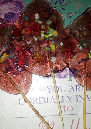 عکسی از دستور ابنبات خانگی 🍭🍭