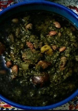 عکسی از دستور خورشت قورمه سبزی