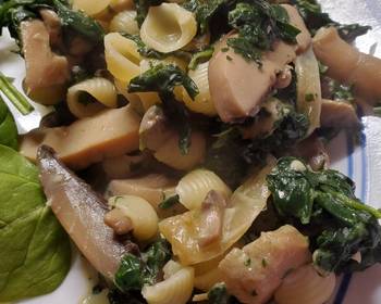 Ultimate, Prepare Shells with Spinach and Mushrooms Restaurant Style