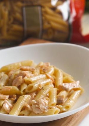 Foto resep Penne Ikan Salmon
