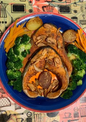 Gambar Salmon grill garlic