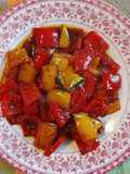 Sweet and Sour Peppers & Onions