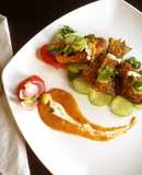 Ilish fish fry with spicy cream coconut sauce