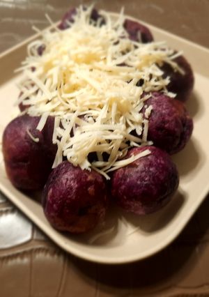 Foto resep Bola Bola Ubi Ungu (Camilan Mpasi) 1+