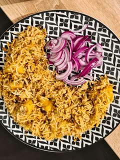 A picture of Keema Biryani.