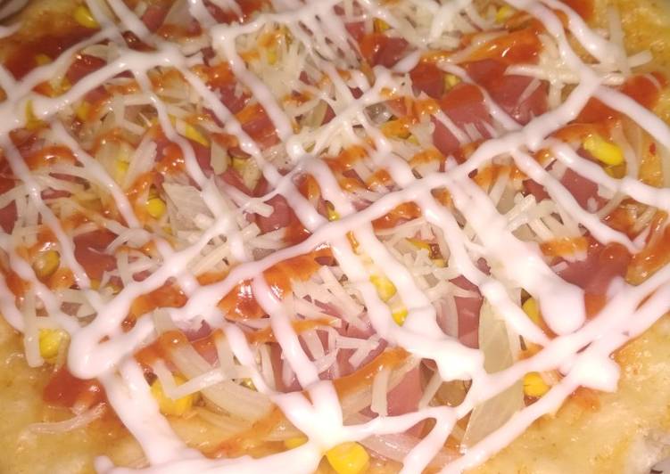 Resep Pizza teflon empuk Anti Gagal