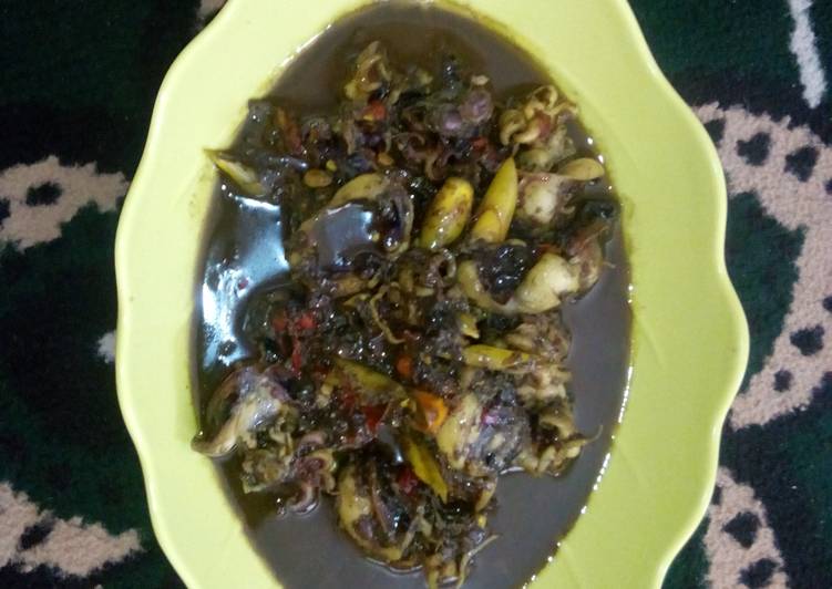 Sotong / balakutak masak pedas