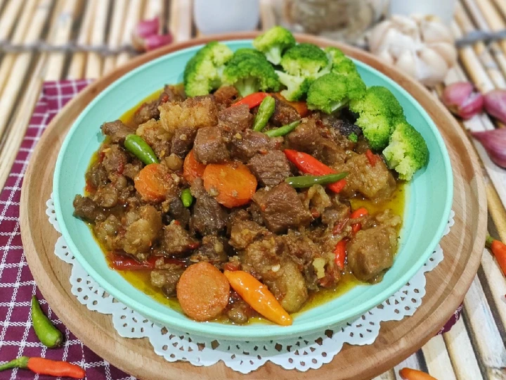 Langkah Gampang Membuat Resep Oseng Mercon Tetelan Sapi yang Bikin Ngiler Anti Ribet, Lezat