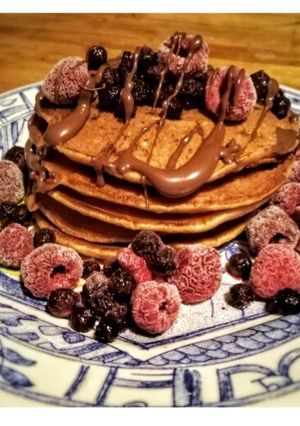 Une photo de Pancakes Compote de pomme