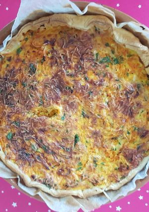 Une photo de Tarte carottes râpées