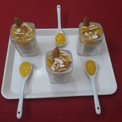 Mango Vermicelli Shots A picture of Mango Vermicelli Shots.