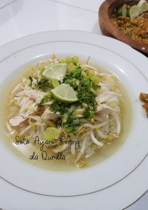 Foto resep Soto Ayam Bening + Sambal Soto (Clean Eating Diet)