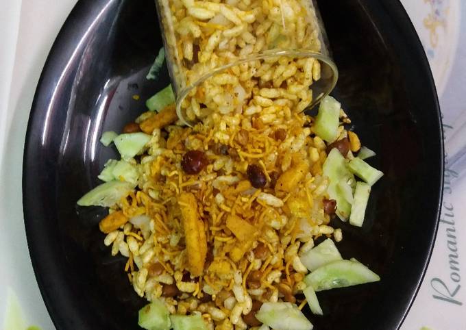 Jhaal muri  (kolkata style street food with spicy puffed rice  ) Recipe