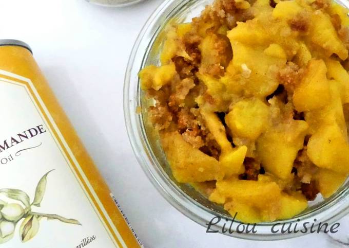 Crumble mangue amande