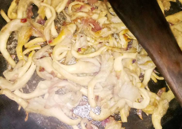 Pan fried mushrooms