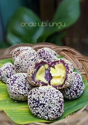 Foto resep Onde2 ubi ungu isi kumbu