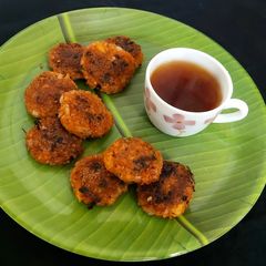 A picture of Red Poha Cutlet.