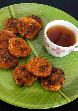 A picture of Red Poha Cutlet.
