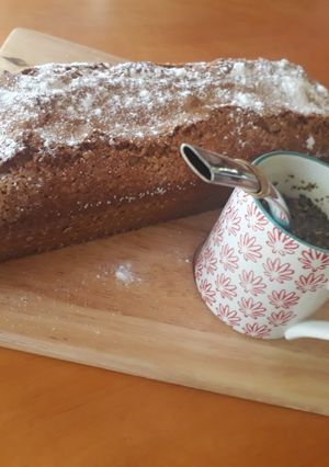 Una foto de Budín de banana y avena