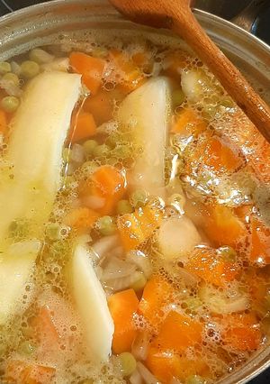 Zöldborsóleves recept fotója