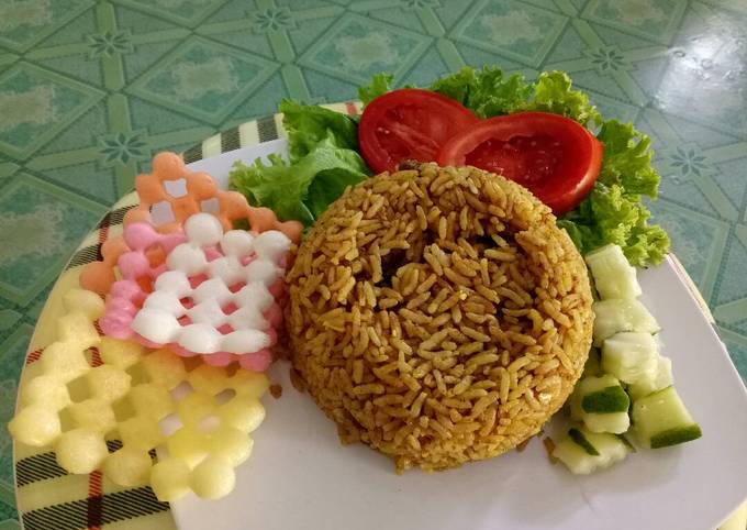 Ini dia! Resep buat Nasi kebuli mejikom ala ala #kitaberbagi yang enak