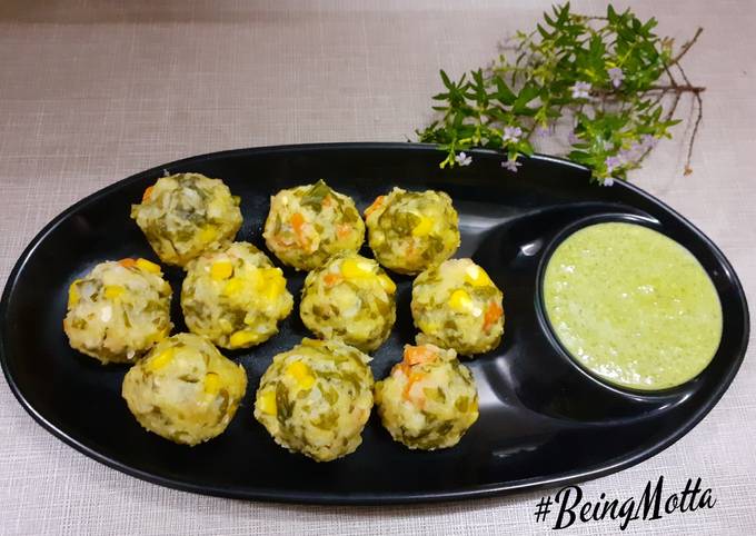 Recipe of Homemade Steamed Veggies Balls