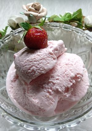 Foto resep Frozen Yoghurt Strawberry
