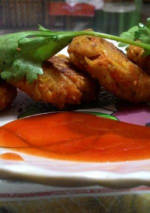 A picture of Gajar (carrot) cutlet.