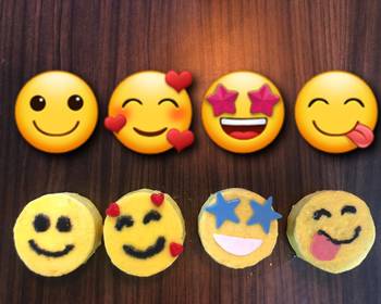 Update, Making Recipe Emoji mini cakes eggless Home Style